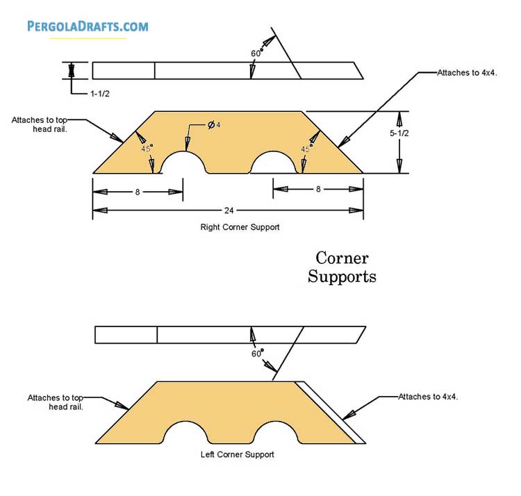 12 Feet Octagon Gazebo Plans Blueprints 11 Corner Supports
