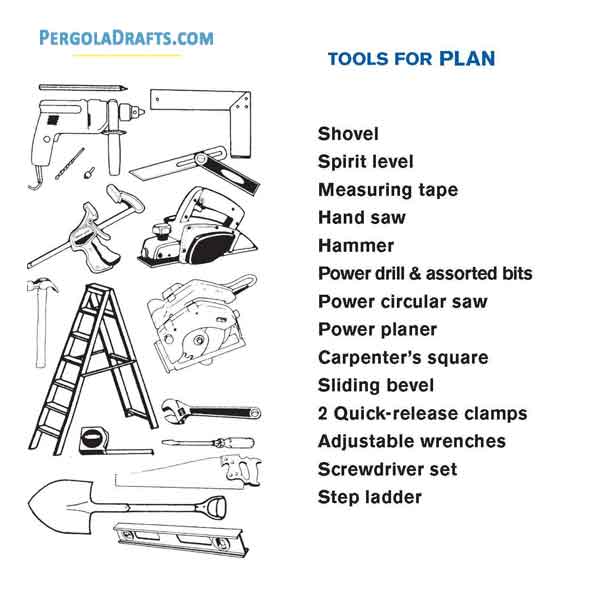 Hexagonal Gazebo Plans Blueprints 09 Tools List